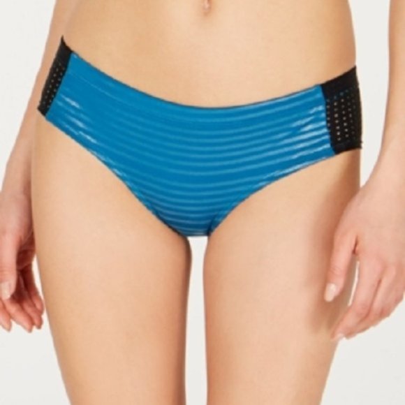 New Nike Perforated Stripe Bikini Bottom - Picture 1 of 9